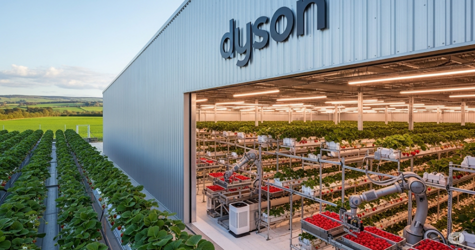 dyson çilek üretimi