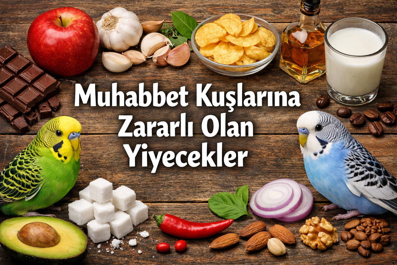 Muhabbet Kuşlarına Zararlı Olan Yiyecekler