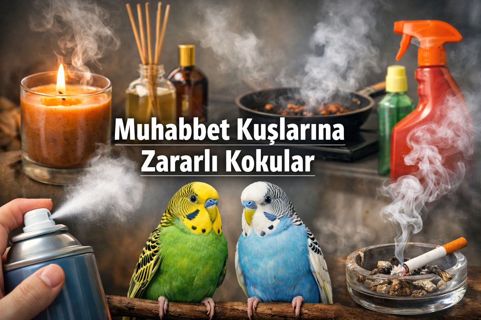 Muhabbet Kuşlarına Zararlı Kokular