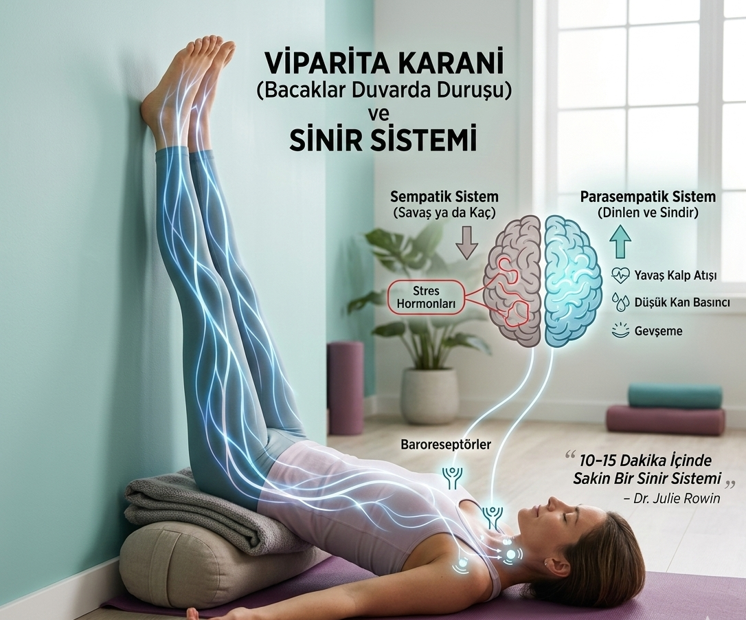 Viparita Karani (Bacaklar Duvarda Duruşu) Nedir ve Sinir Sistemini Nasıl Sakinleştirir